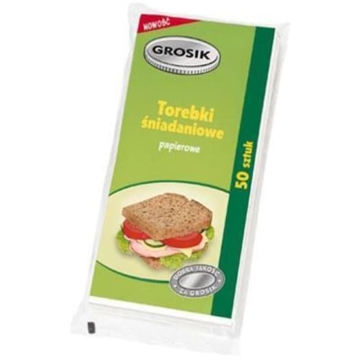 GROSIK Torebki śniadaniowe papierowe 50 szt.