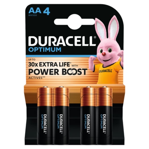 DURACELL Baterie alkaliczne Optimum AA 4 szt.