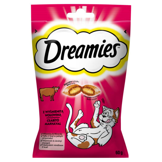 DREAMIES Przysmaki dla Kotów z Wyśmienitą Wołowiną