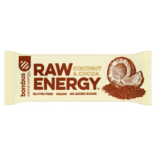 BOMBUS RAW ENERGY Baton kokos-kakao (bezglutenowy)
