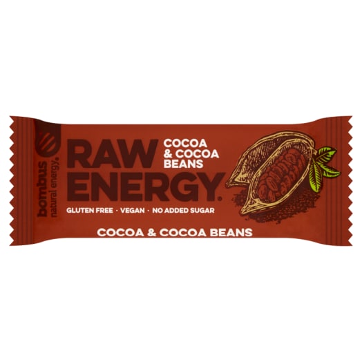 BOMBUS RAW ENERGY Baton ziarna kakaowca (bezglutenowy)