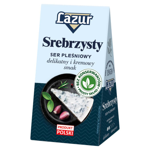 LAZUR Ser pleśniowy, srebrzysty