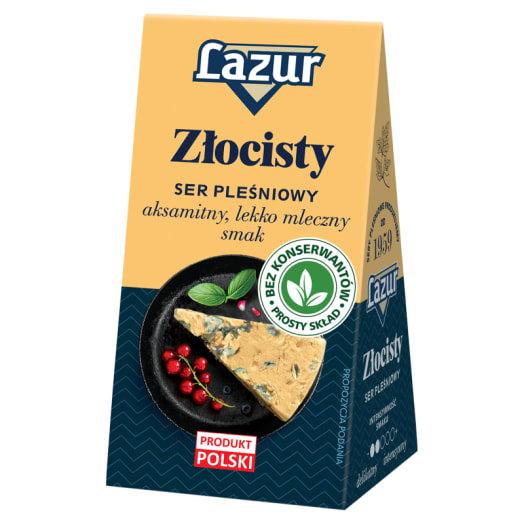 LAZUR Ser pleśniowy, złocisty