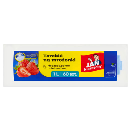JAN NIEZBĘDNY Torebki na mrożonki z klipsami 1l 60 szt.