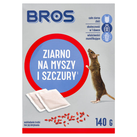 BROS Ziarno na myszy i szczury (7 x saszetka 20g)
