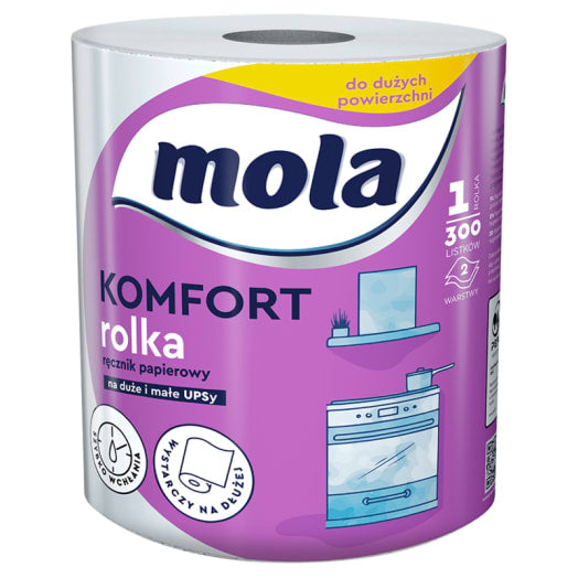 MOLA Komfort Ręcznik papierowy 2-warstwowy 300 listków