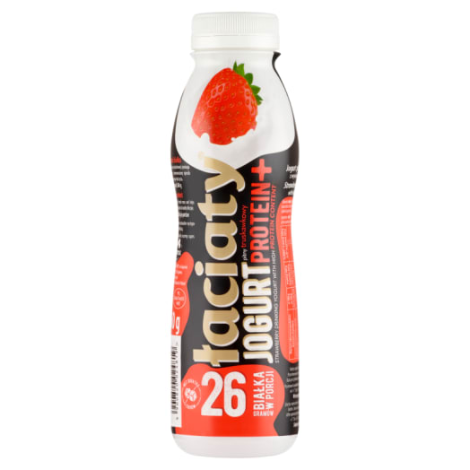 ŁACIATY Protein+ Jogurt pitny truskawkowy
