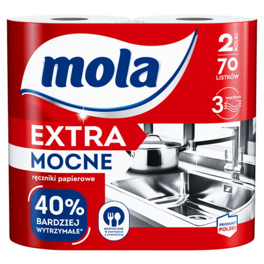 MOLA EXTRA MOCNE Ręczniki papierowe 3-warstwowe 2 szt.