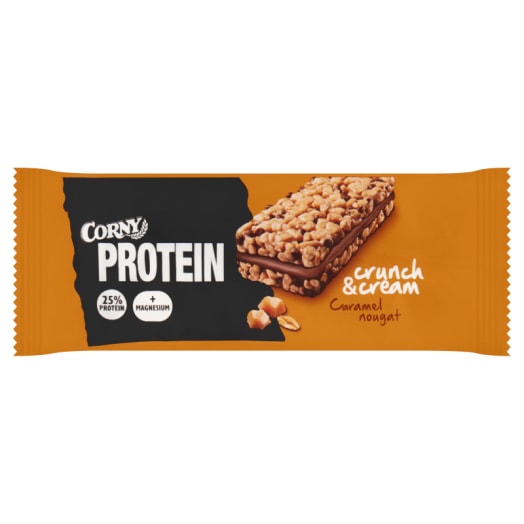 CORNY Proteinowa kanapka Crunch & Cream o smaku karmelu i nugatu