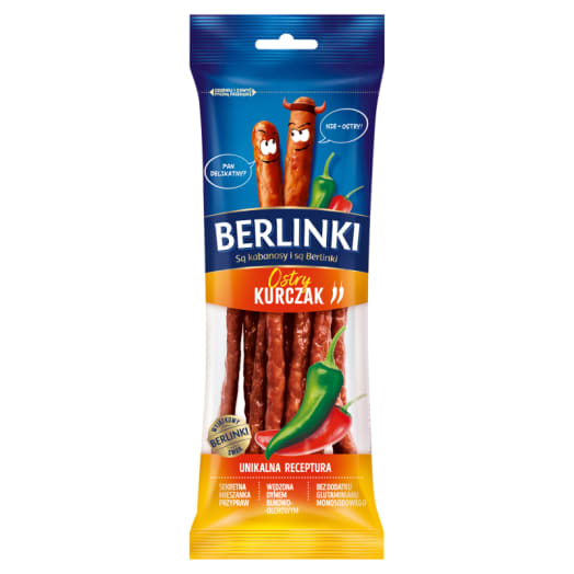 Berlinki Kabanosy berlinki ostry kurczak
