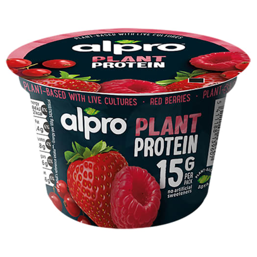 ALPRO Jogurt sojowy o smaku truskawka-porzeczka-malina