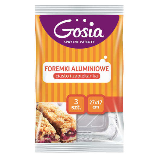 GOSIA Foremki aluminiowe (ciasto i zapiekanka) 3 szt.