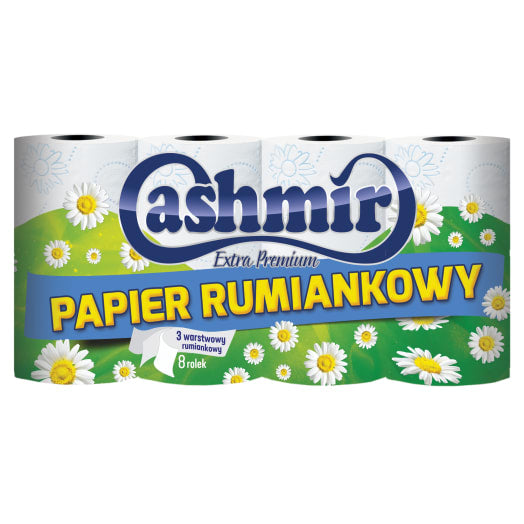 CASHMIR Extra Premium Papier toaletowy rumiankowy 3 warstwowy 8 rolek