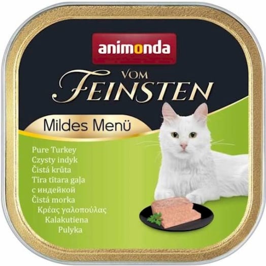 ANIMONDA Vom Feinsten Menue Mokry pokarm dla dorosłych kotów z indykiem