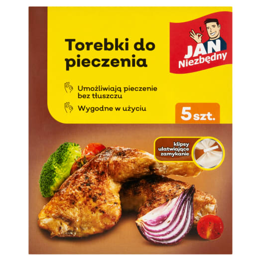 JAN NIEZBĘDNY Torebki do pieczenia mięsa i warzyw 25x38cm (5szt)