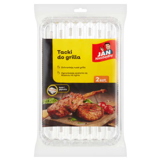 JAN NIEZBĘDNY Tacki do grilla (duże) 2 szt.