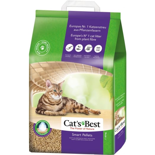 CAT'S BEST Smart Pellets Żwirek drewniany zbrylający 20l/10kg