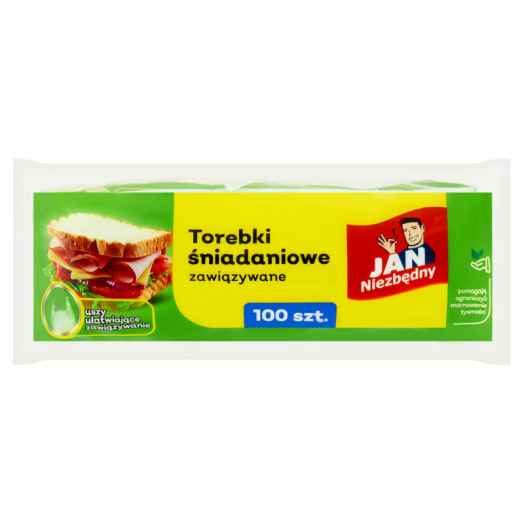 JAN NIEZBĘDNY Torebki śniadaniowe zawiązywane 100 szt.