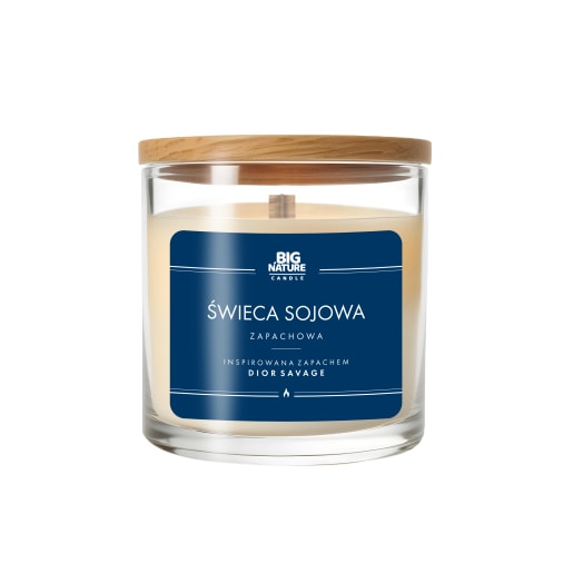 BIG NATURE Świeca sojowa insp. DIOR SAUVAGE