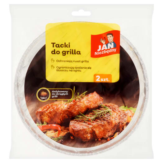 JAN NIEZBĘDNY Tacki do grilla 2 szt.