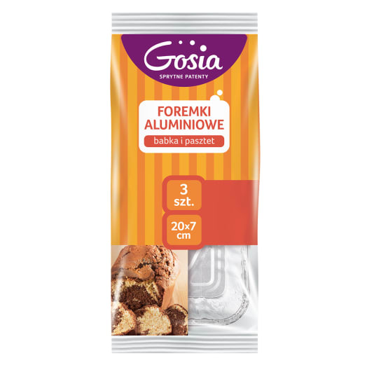 GOSIA Foremki aluminiowe (babka i pasztet) 3 szt.