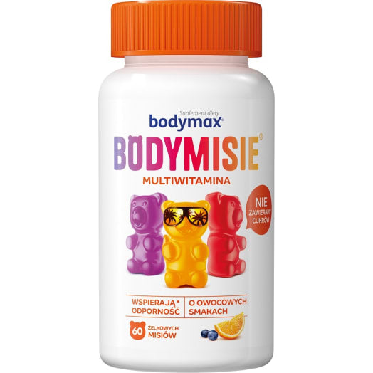 BODYMAX Bodymisie - 60 żelkowych misiów o owocowych smakach
