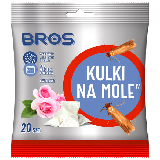 BROS Kulki na mole zapach kwiatowy