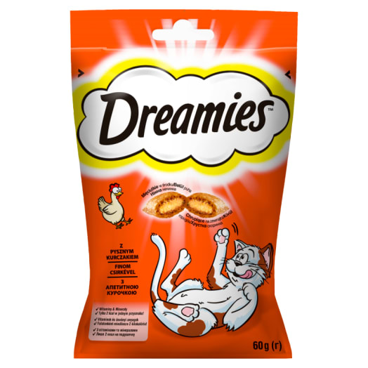 DREAMIES Przysmaki dla Kotów z Pysznym Kurczakiem