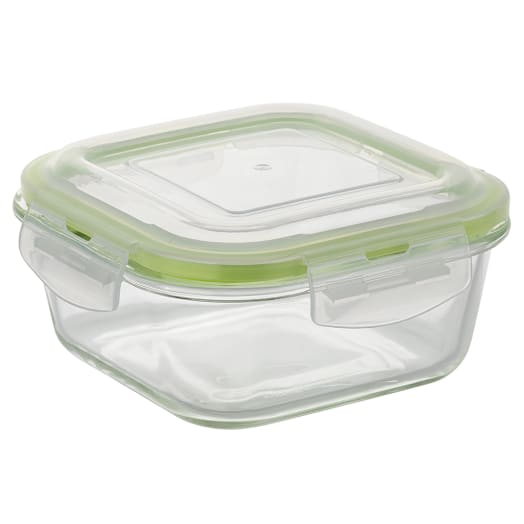 FLORINA POJEMNIK DO ŻYWNOŚCI FRIGO SZKLANY KWADRATOWY 2200ML