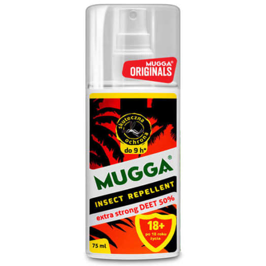 MUGGA Preparat na komary i kleszcze spray 50% DEET dla dorosłych
