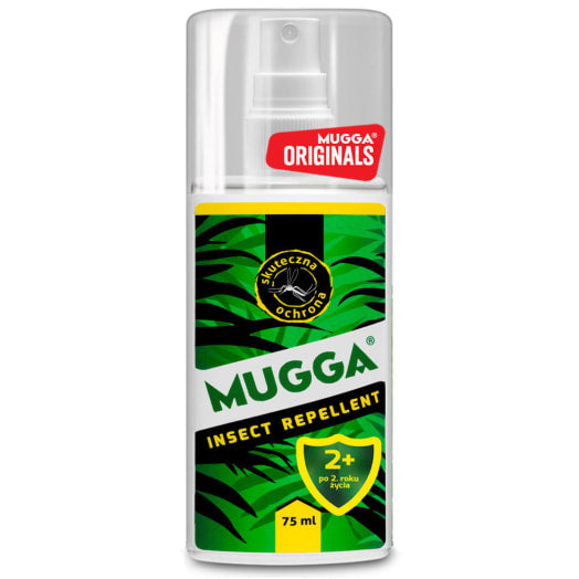 MUGGA Preparat na komary i kleszcze spray 9.5% DEET dla dorosłych i dzieci od 2 roku życia
