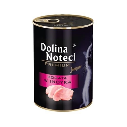 DOLINA NOTECI Junior Mokra karma dla kociąt bogata w indyka