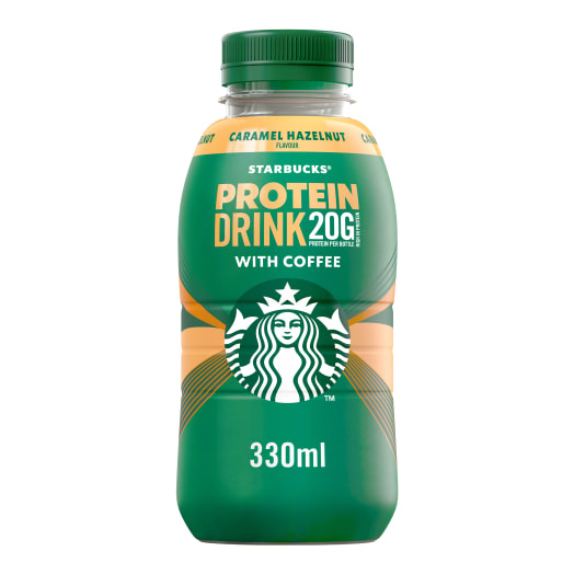 STARBUCKS Protein Caramel Hazelnut - wysokobiałkowy mleczny napój o smaku karmelowo - orzechowym